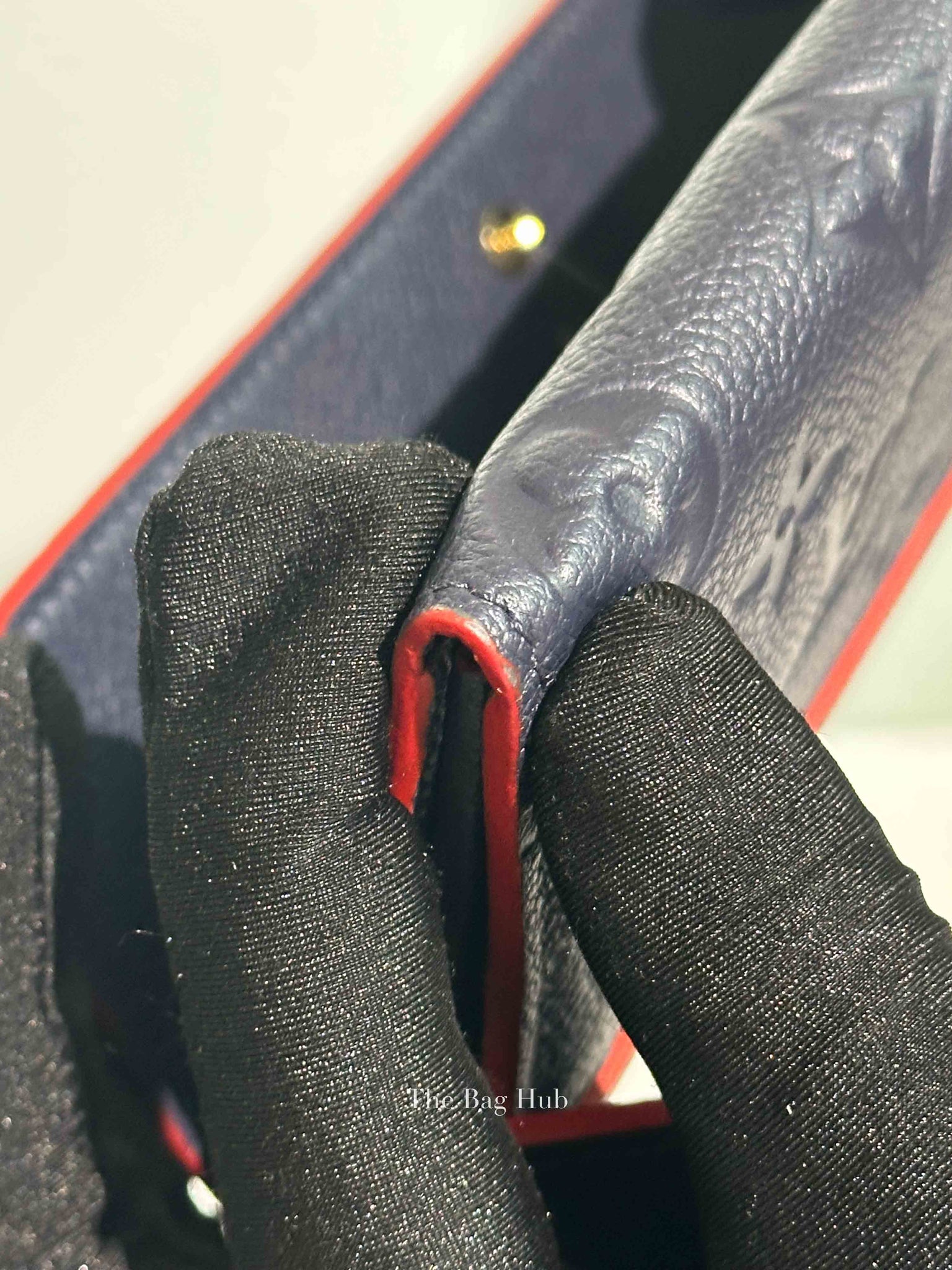 Louis Vuitton Marine Rouge Leather Empreinte Portefeuille Pont Neuf Long Wallet