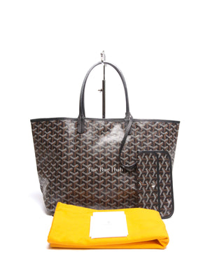 Goyard Black Canvas St. Louis PM Bag