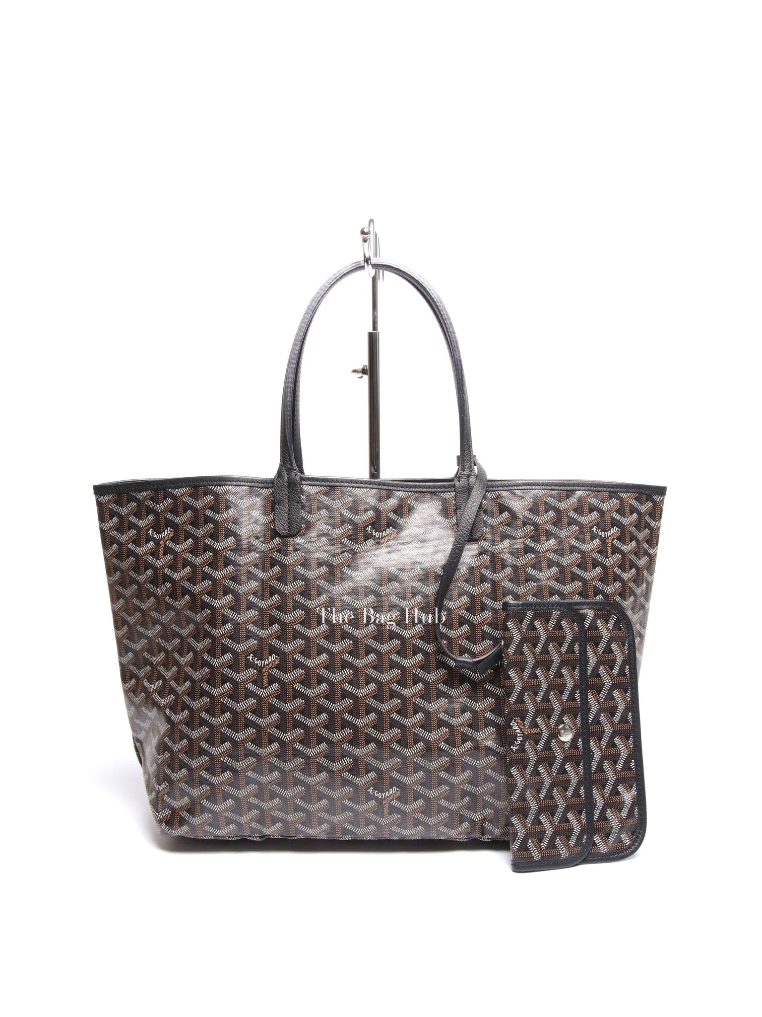 Goyard Black Canvas St. Louis PM Bag