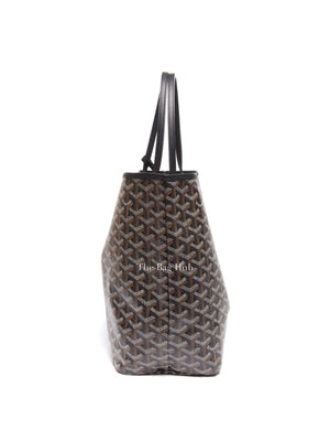 Goyard Black Canvas St. Louis PM Bag