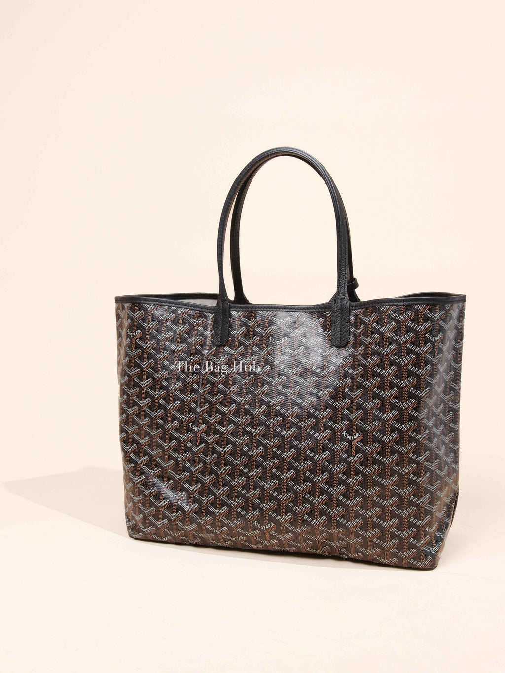 Goyard Black Canvas St. Louis PM Bag