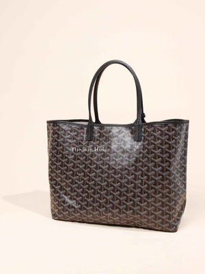 Goyard Black Canvas St. Louis PM Bag