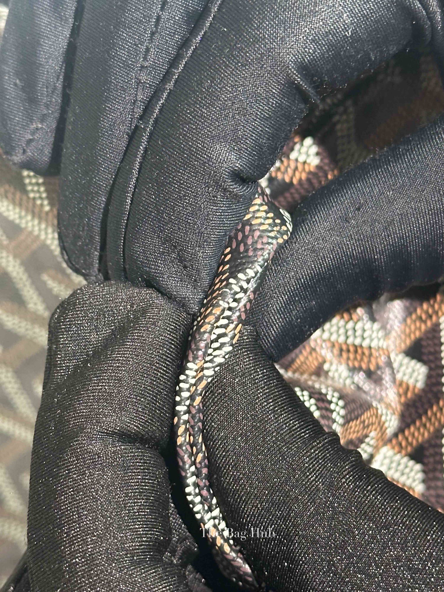 Goyard Black Canvas St. Louis PM Bag
