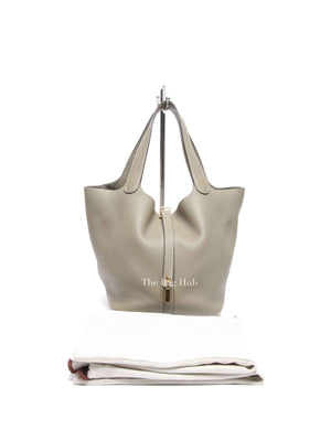 Hermes Etain Taurillon Clemence Picotin 22 Bag