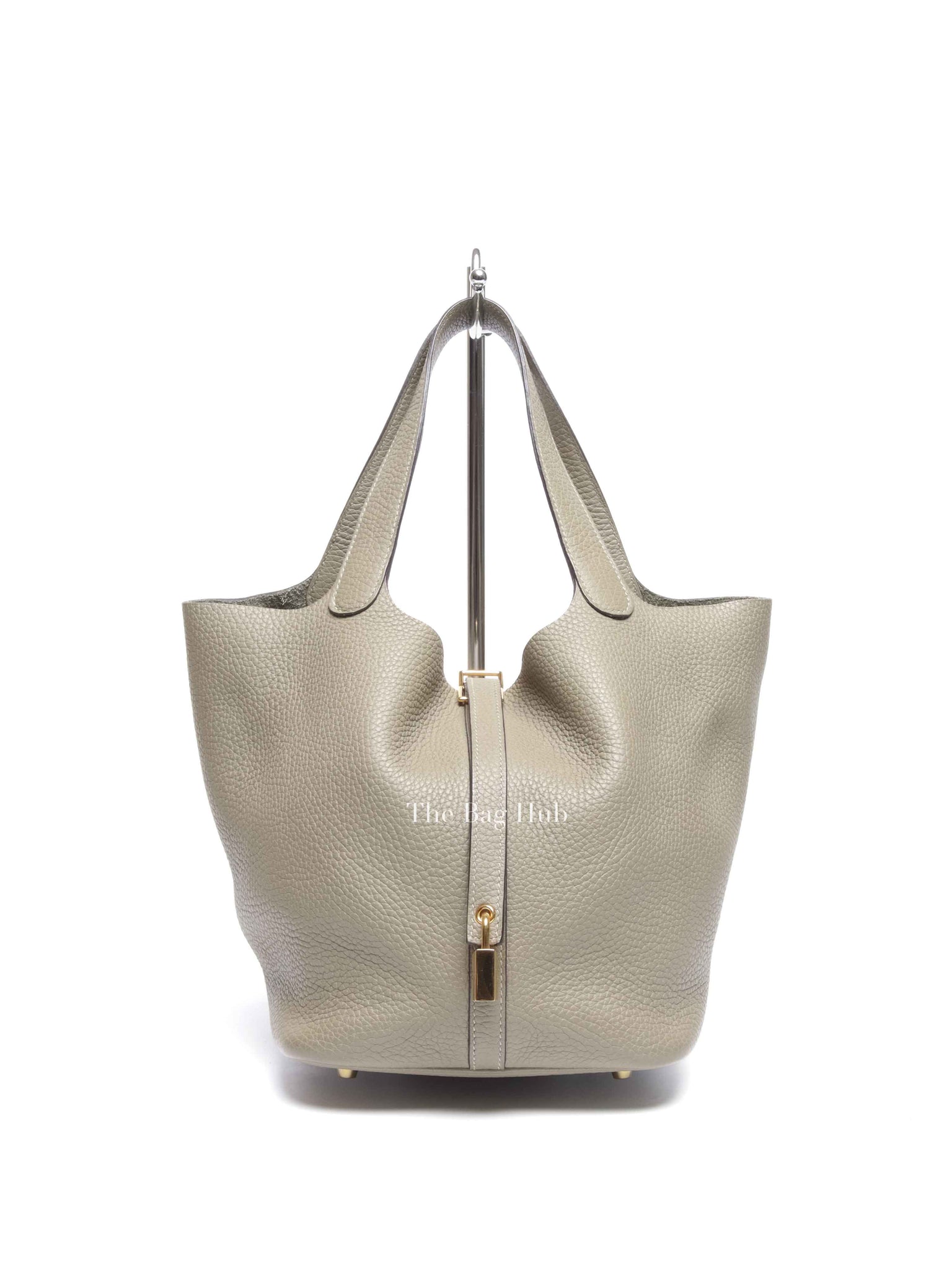 Hermes Etain Taurillon Clemence Picotin 22 Bag