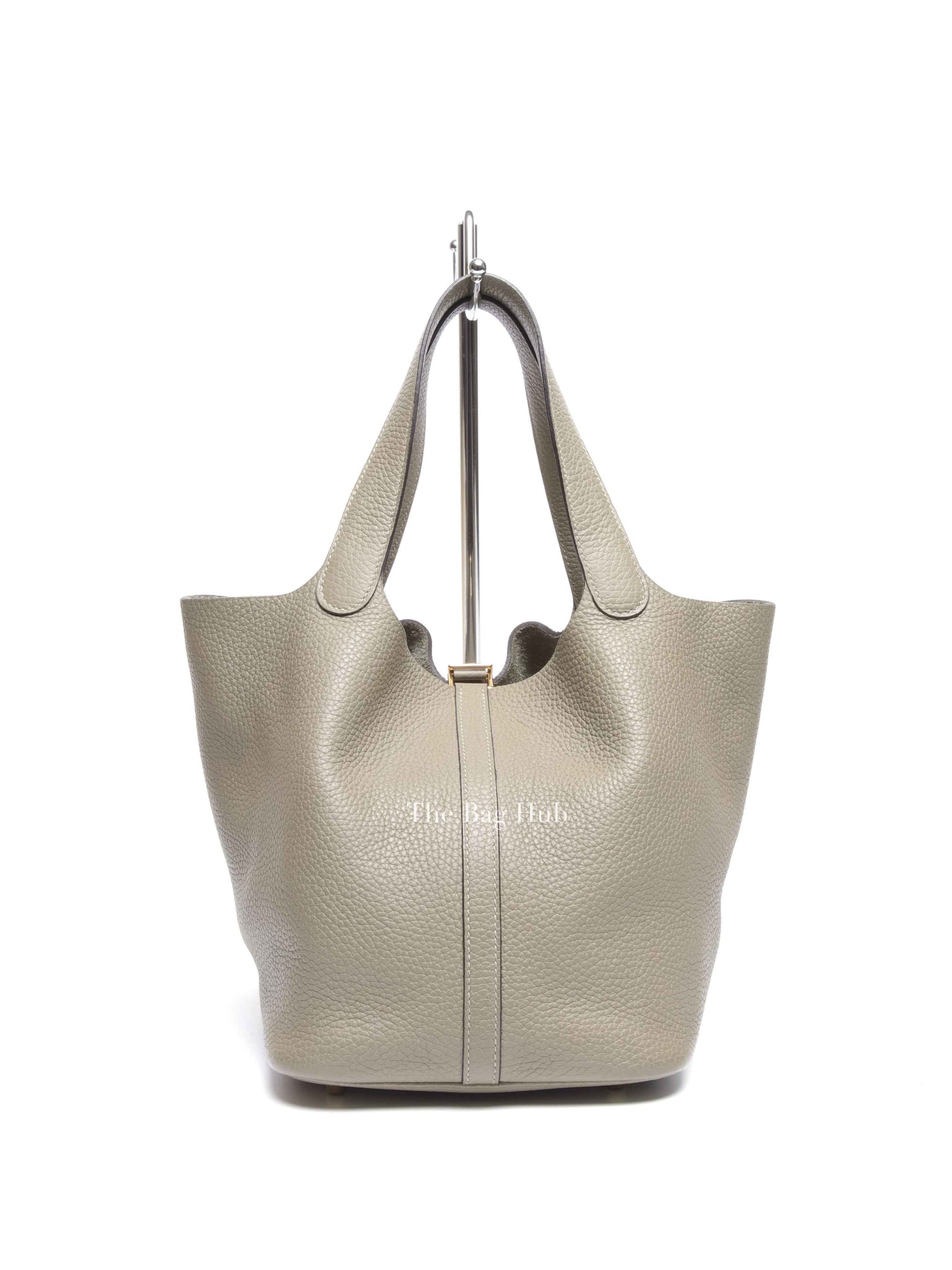 Hermes Etain Taurillon Clemence Picotin 22 Bag