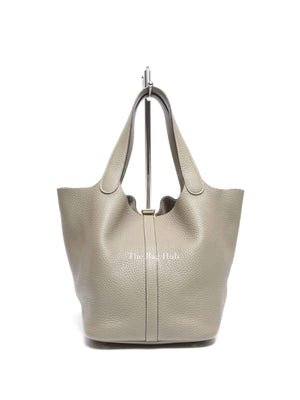 Hermes Etain Taurillon Clemence Picotin 22 Bag