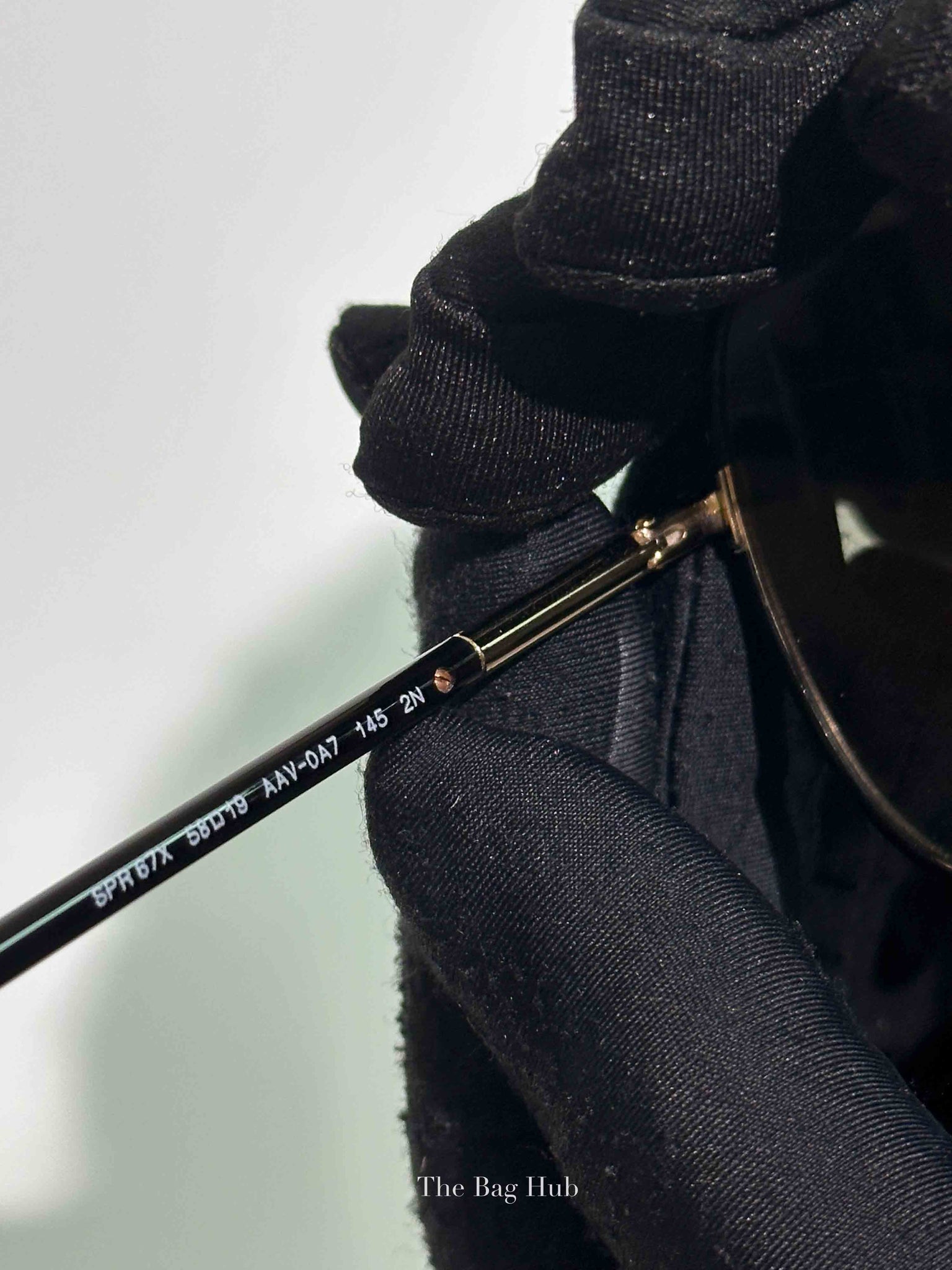 Prada Black Acetate Round Sunglasses