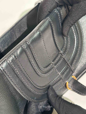 Chloe Black Leather Marcie Medium Clutch Bag with Shoulder Strap