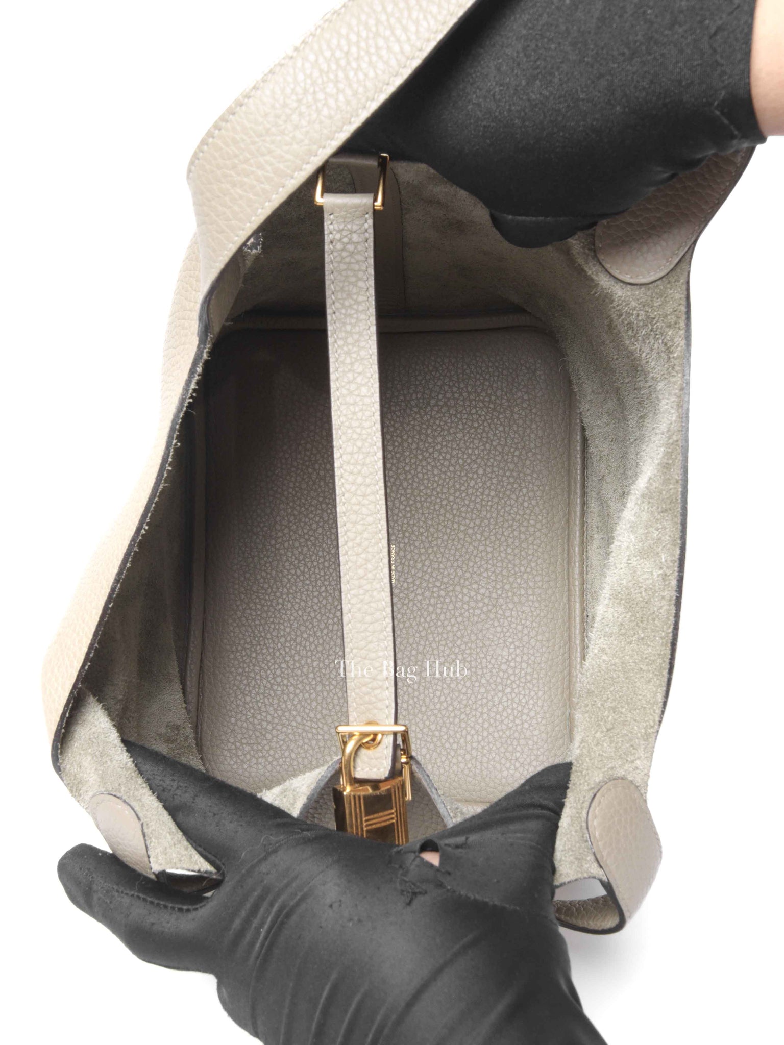 Hermes Etain Taurillon Clemence Picotin 22 Bag