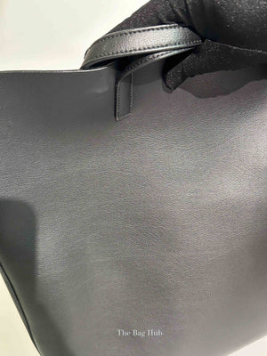 Saint Laurent Black Leather Supple North/South Tote Bag