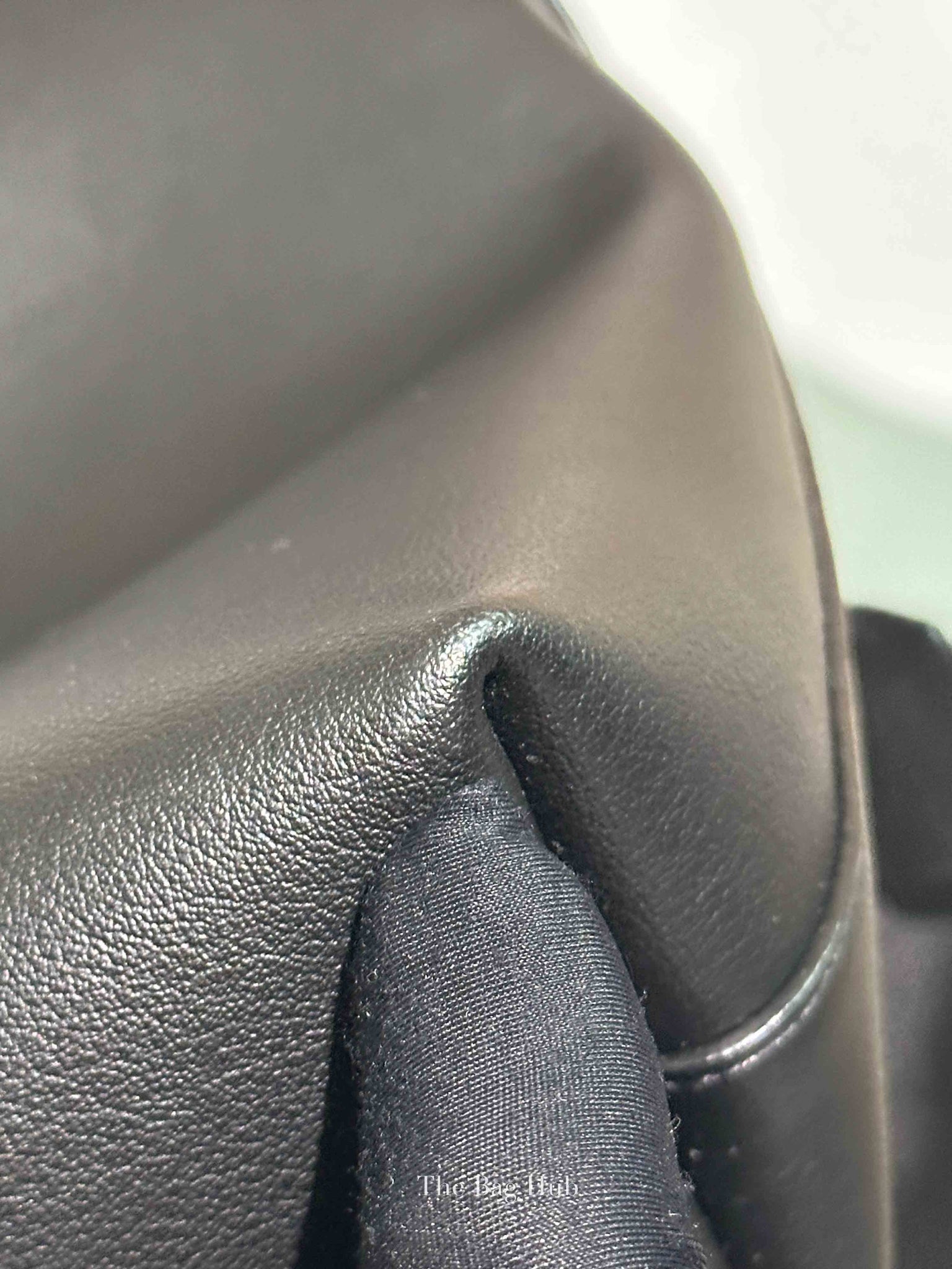 Saint Laurent Black Leather Supple North/South Tote Bag