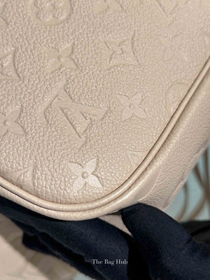 Louis Vuitton Sand Monogram Empreinte Leather Neverfull MM Tote Bag