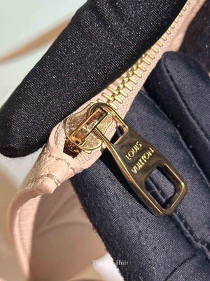 Louis Vuitton Sand Monogram Empreinte Leather Neverfull MM Tote Bag