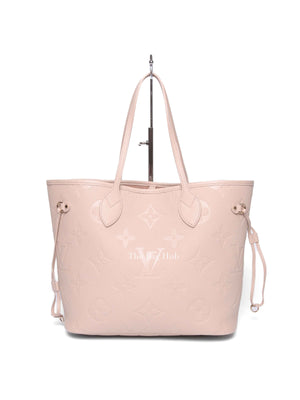 Louis Vuitton Sand Monogram Empreinte Leather Neverfull MM Tote Bag