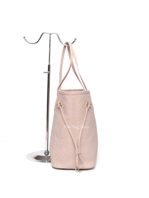 Louis Vuitton Sand Monogram Empreinte Leather Neverfull MM Tote Bag
