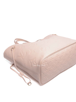 Louis Vuitton Sand Monogram Empreinte Leather Neverfull MM Tote Bag