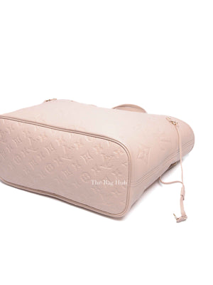 Louis Vuitton Sand Monogram Empreinte Leather Neverfull MM Tote Bag