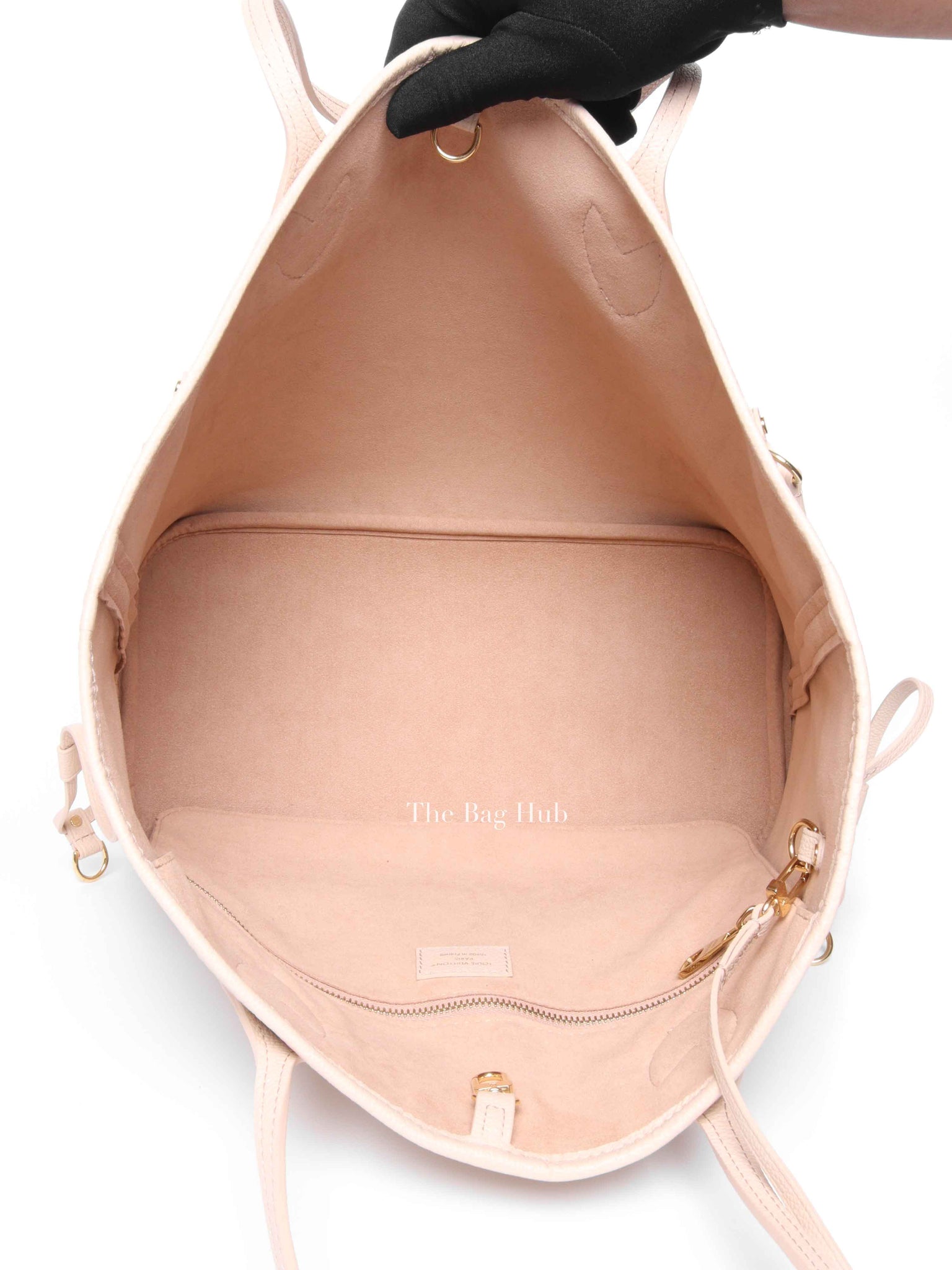 Louis Vuitton Sand Monogram Empreinte Leather Neverfull MM Tote Bag