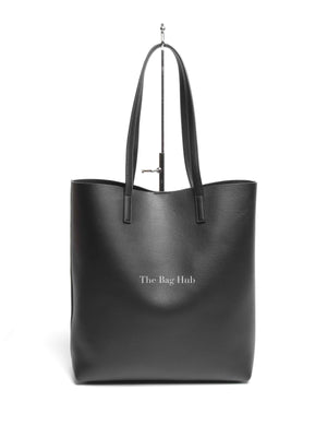 Saint Laurent Black Leather Supple North/South Tote Bag