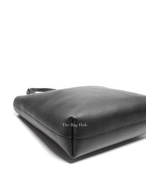 Saint Laurent Black Leather Supple North/South Tote Bag