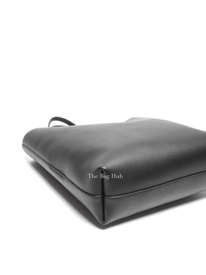 Saint Laurent Black Leather Supple North/South Tote Bag