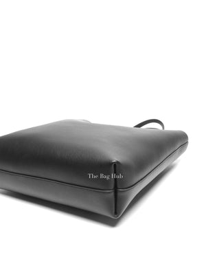 Saint Laurent Black Leather Supple North/South Tote Bag