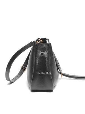 Chloe Black Leather Marcie Medium Clutch Bag with Shoulder Strap