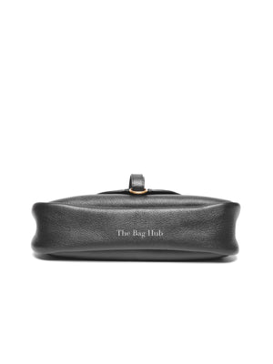 Chloe Black Leather Marcie Medium Clutch Bag with Shoulder Strap