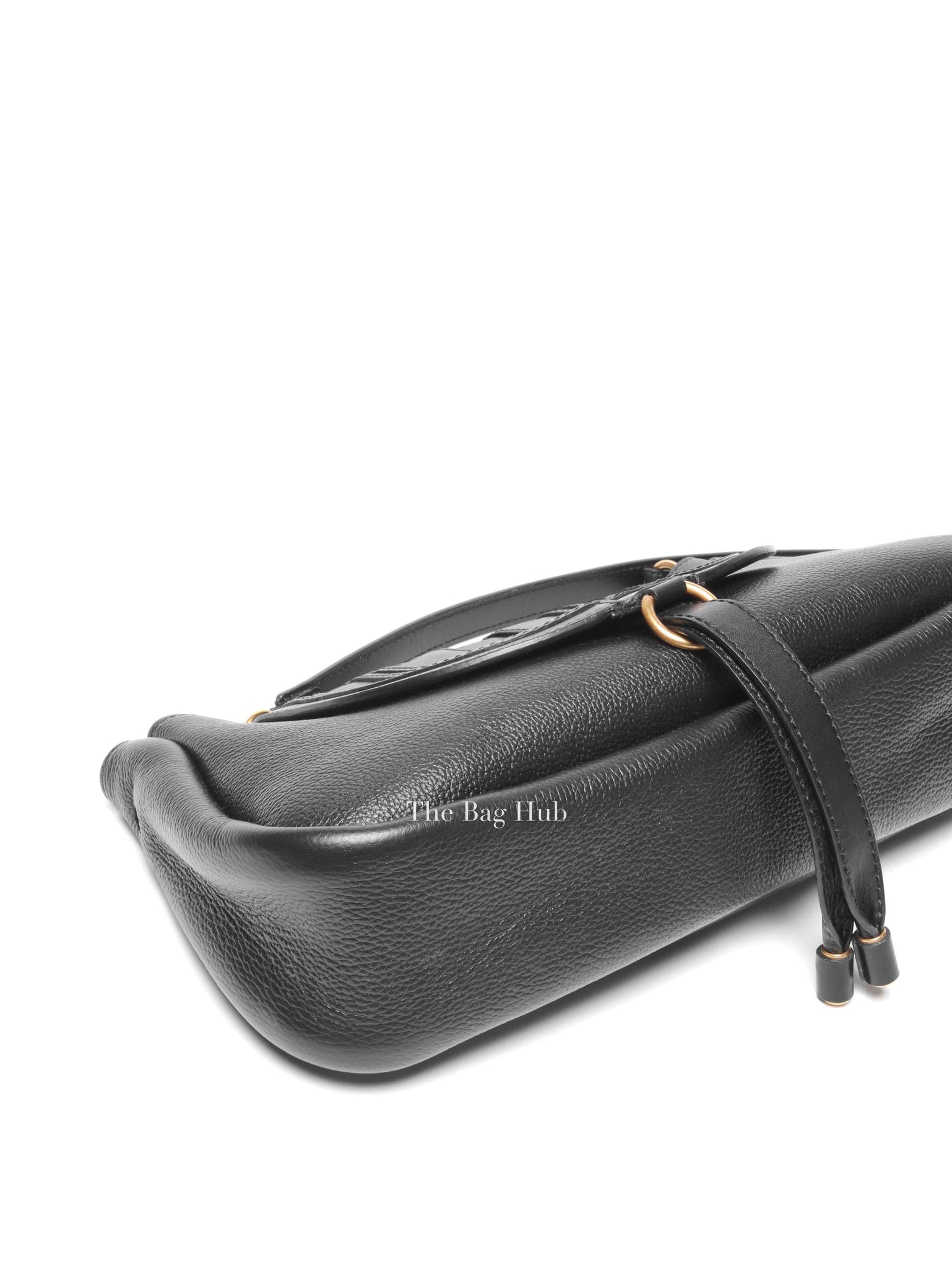 Chloe Black Leather Marcie Medium Clutch Bag with Shoulder Strap