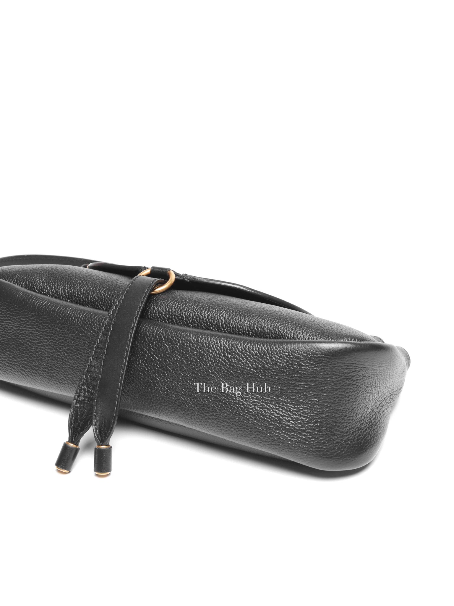 Chloe Black Leather Marcie Medium Clutch Bag with Shoulder Strap