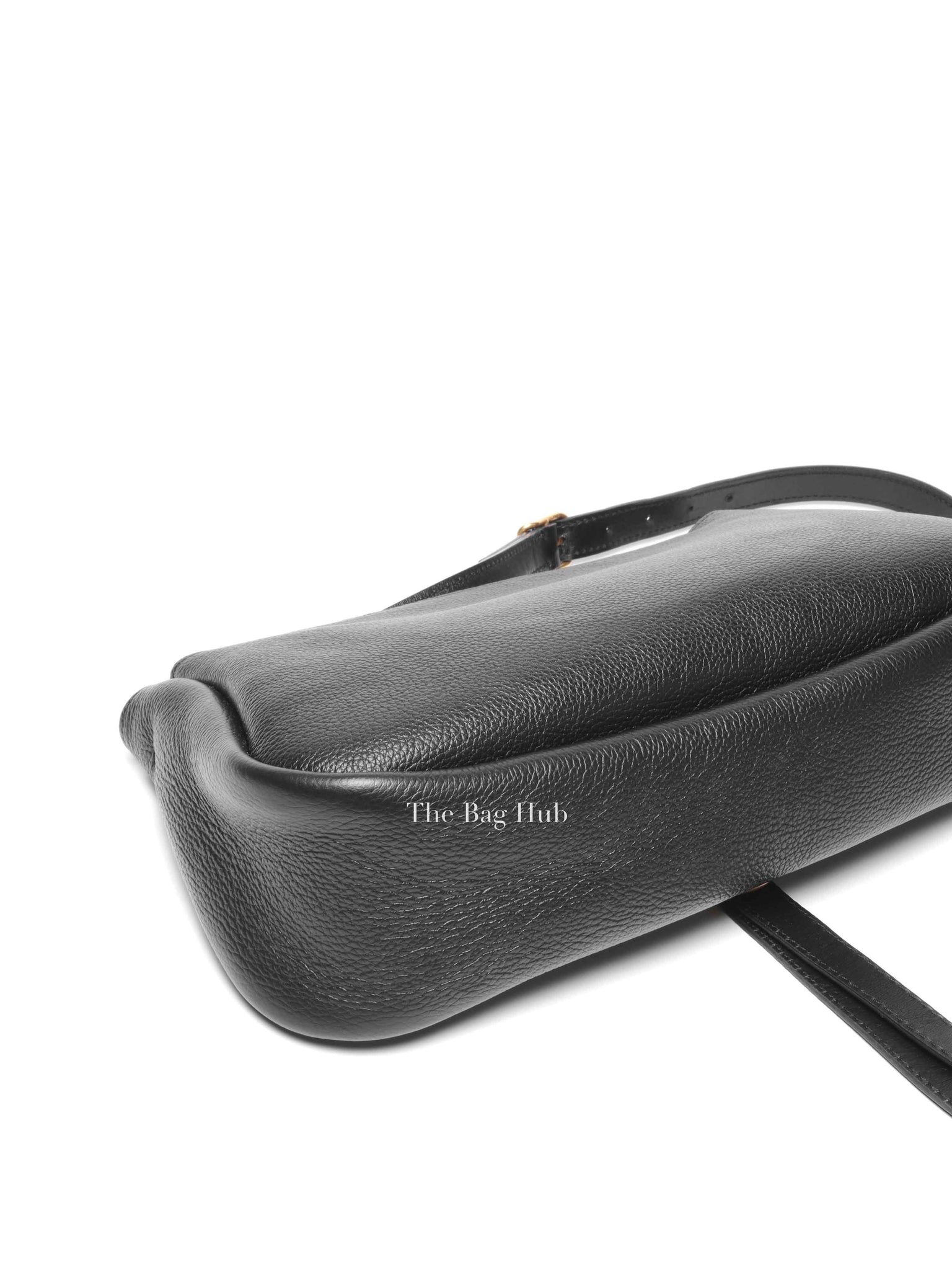 Chloe Black Leather Marcie Medium Clutch Bag with Shoulder Strap
