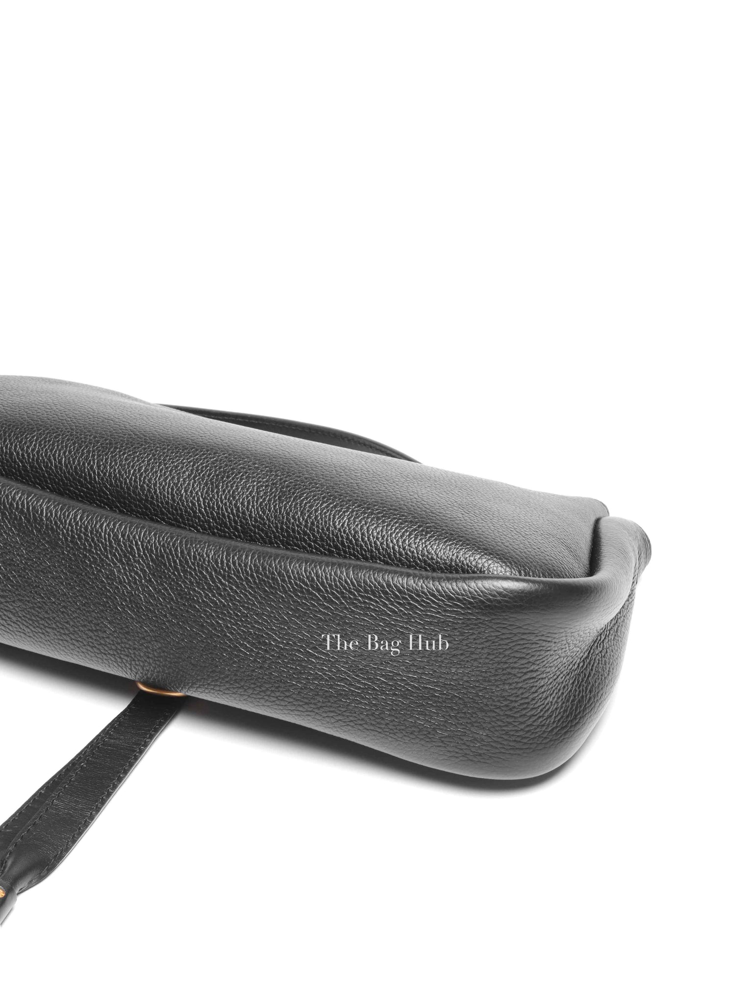 Chloe Black Leather Marcie Medium Clutch Bag with Shoulder Strap
