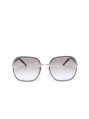 Prada Black Acetate Round Sunglasses