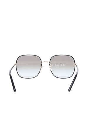 Prada Black Acetate Round Sunglasses