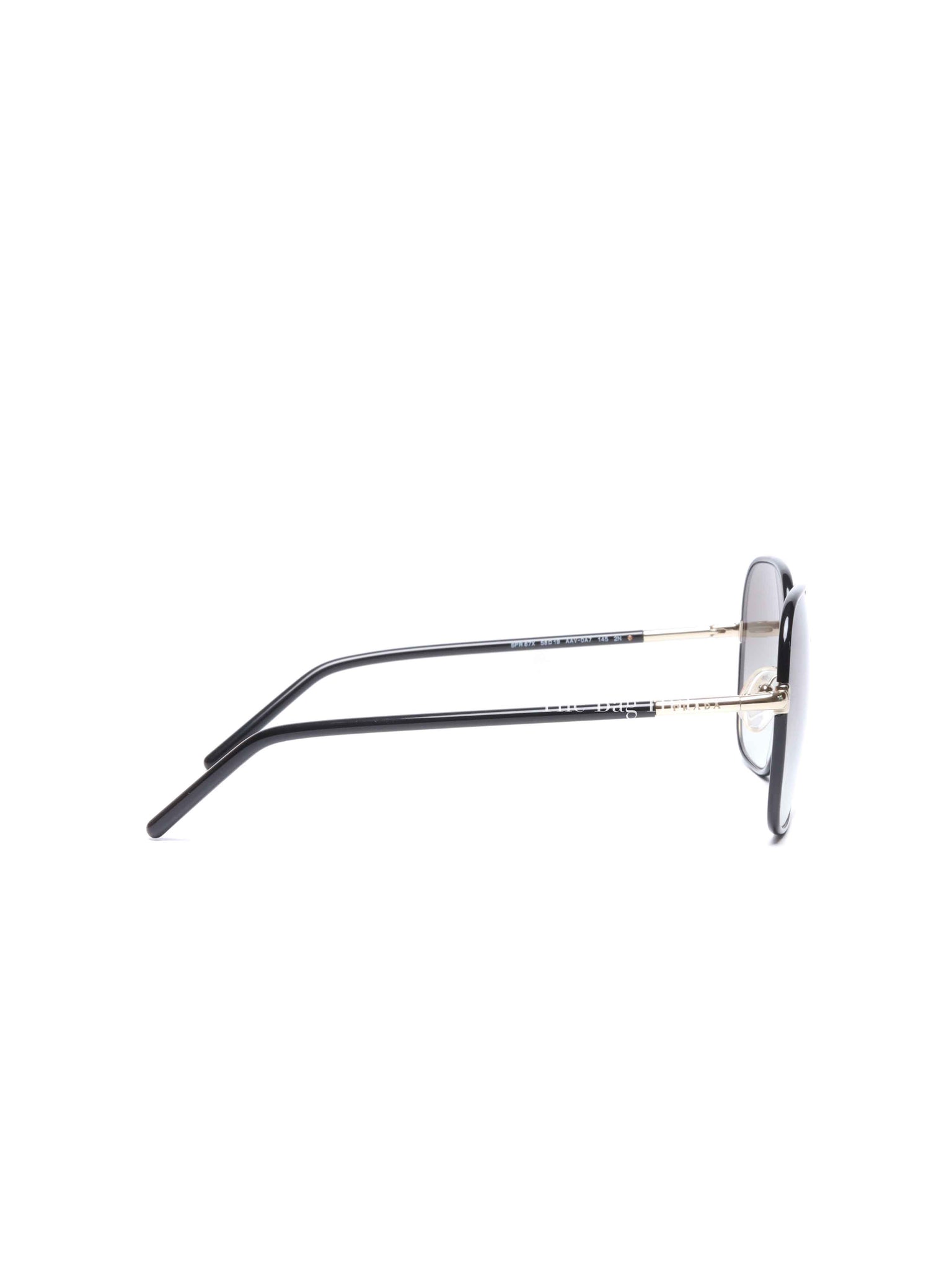 Prada Black Acetate Round Sunglasses