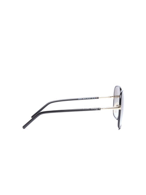 Prada Black Acetate Round Sunglasses