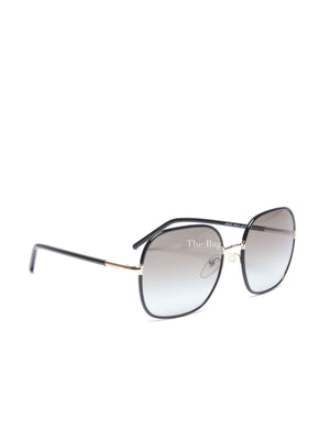 Prada Black Acetate Round Sunglasses