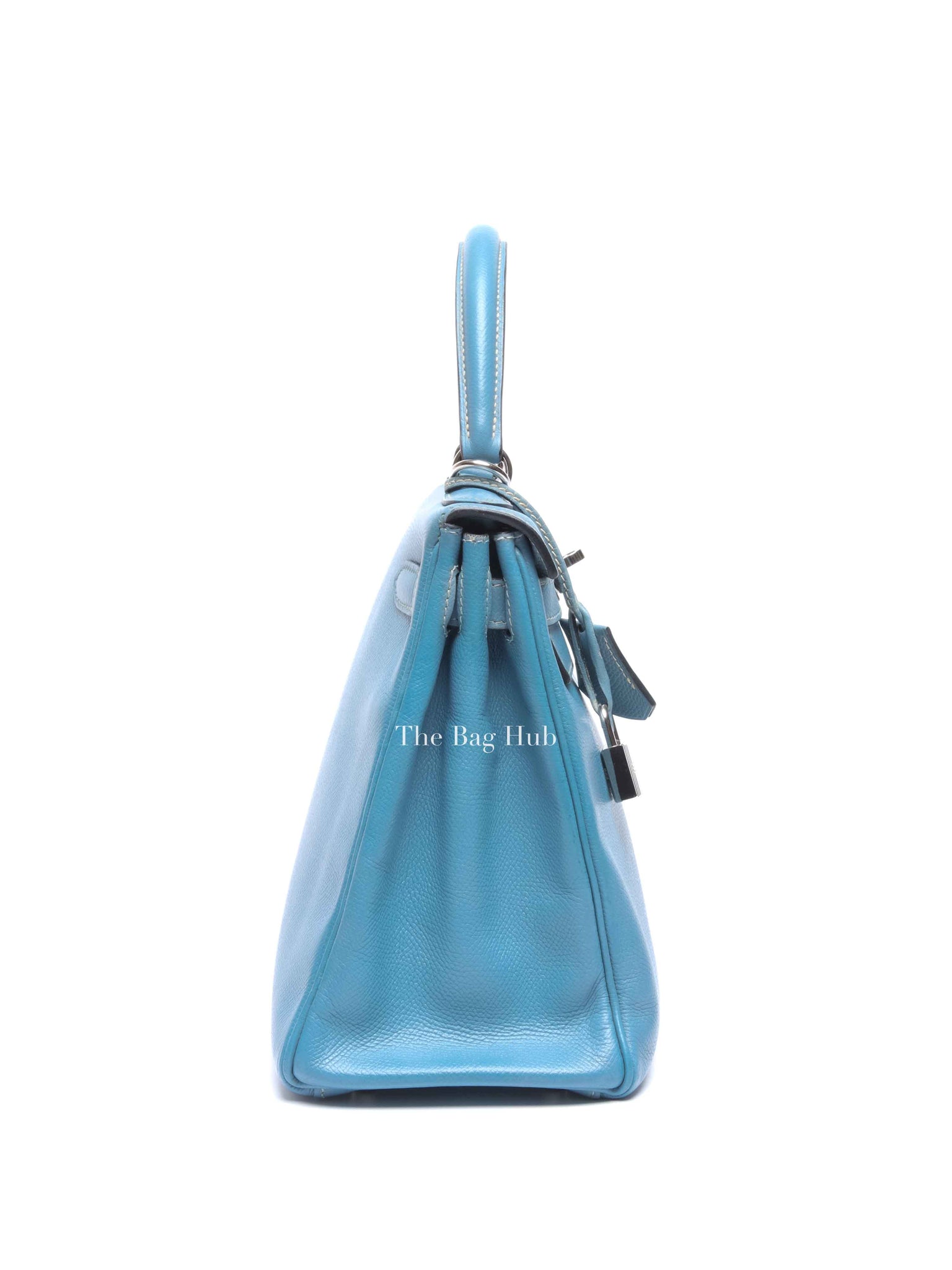 Hermes Bleu Jean Epsom Retourne 28 Kelly Bag PHW