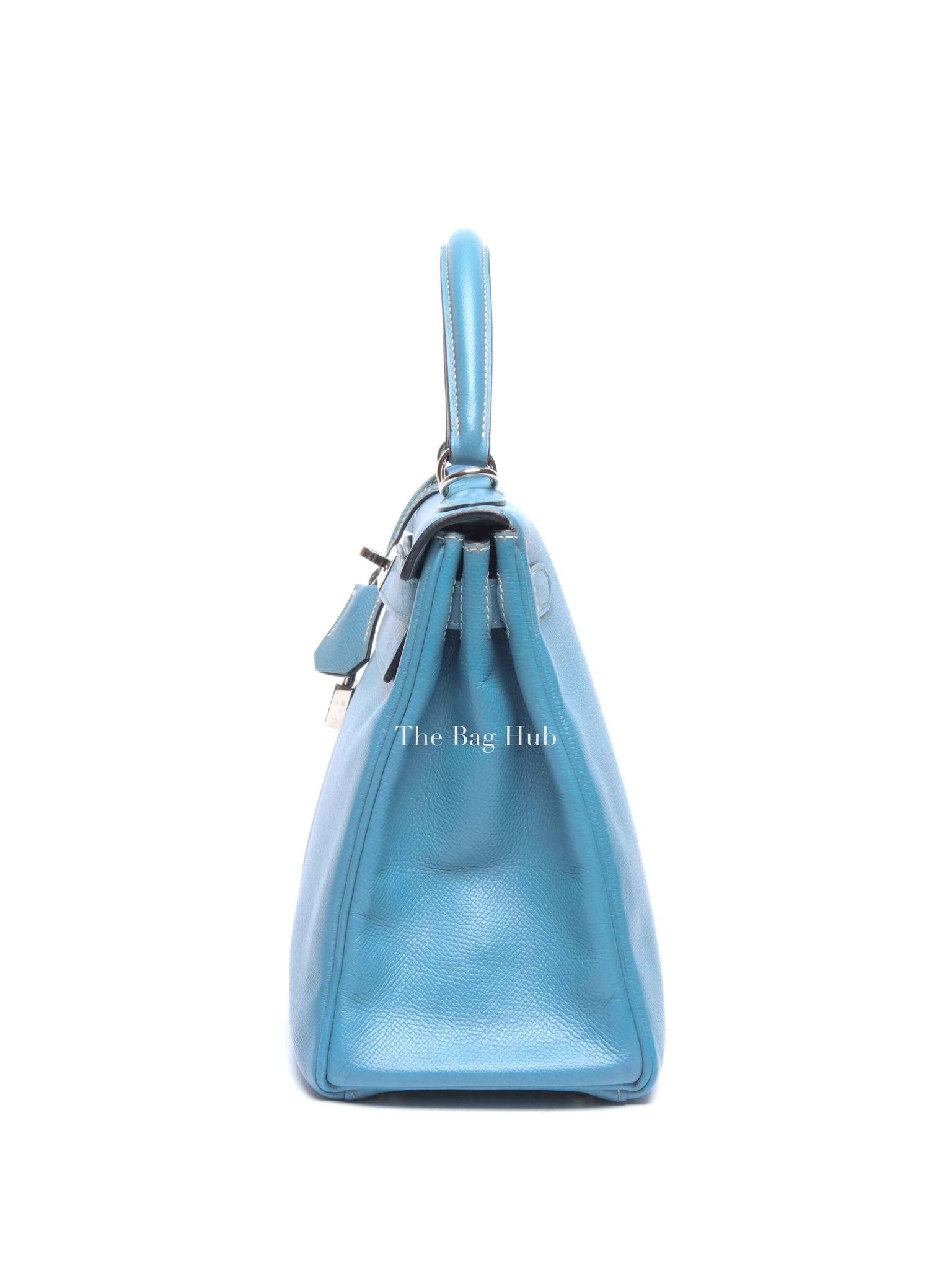 Hermes Bleu Jean Epsom Retourne 28 Kelly Bag PHW