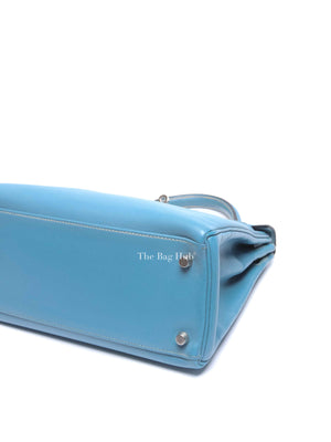 Hermes Bleu Jean Epsom Retourne 28 Kelly Bag PHW