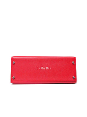 Hermes Rouge Epsom Leather Kelly 28 Bag PHW