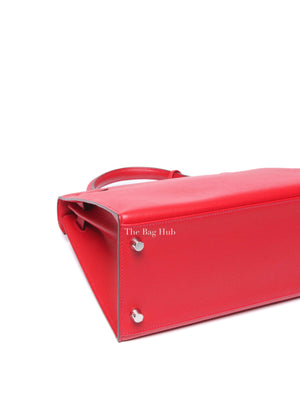 Hermes Rouge Epsom Leather Kelly 28 Bag PHW