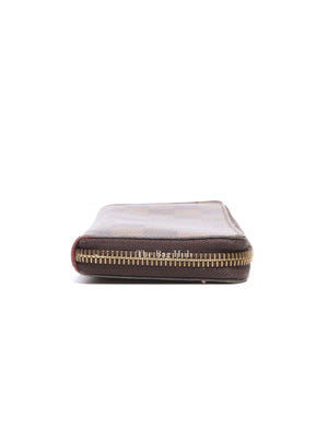 Louis Vuitton Damier Ebene Canvas Clemence Long Wallet