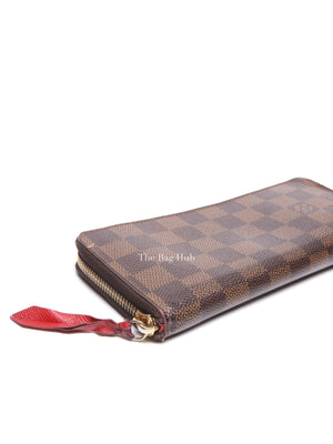 Louis Vuitton Damier Ebene Canvas Clemence Long Wallet