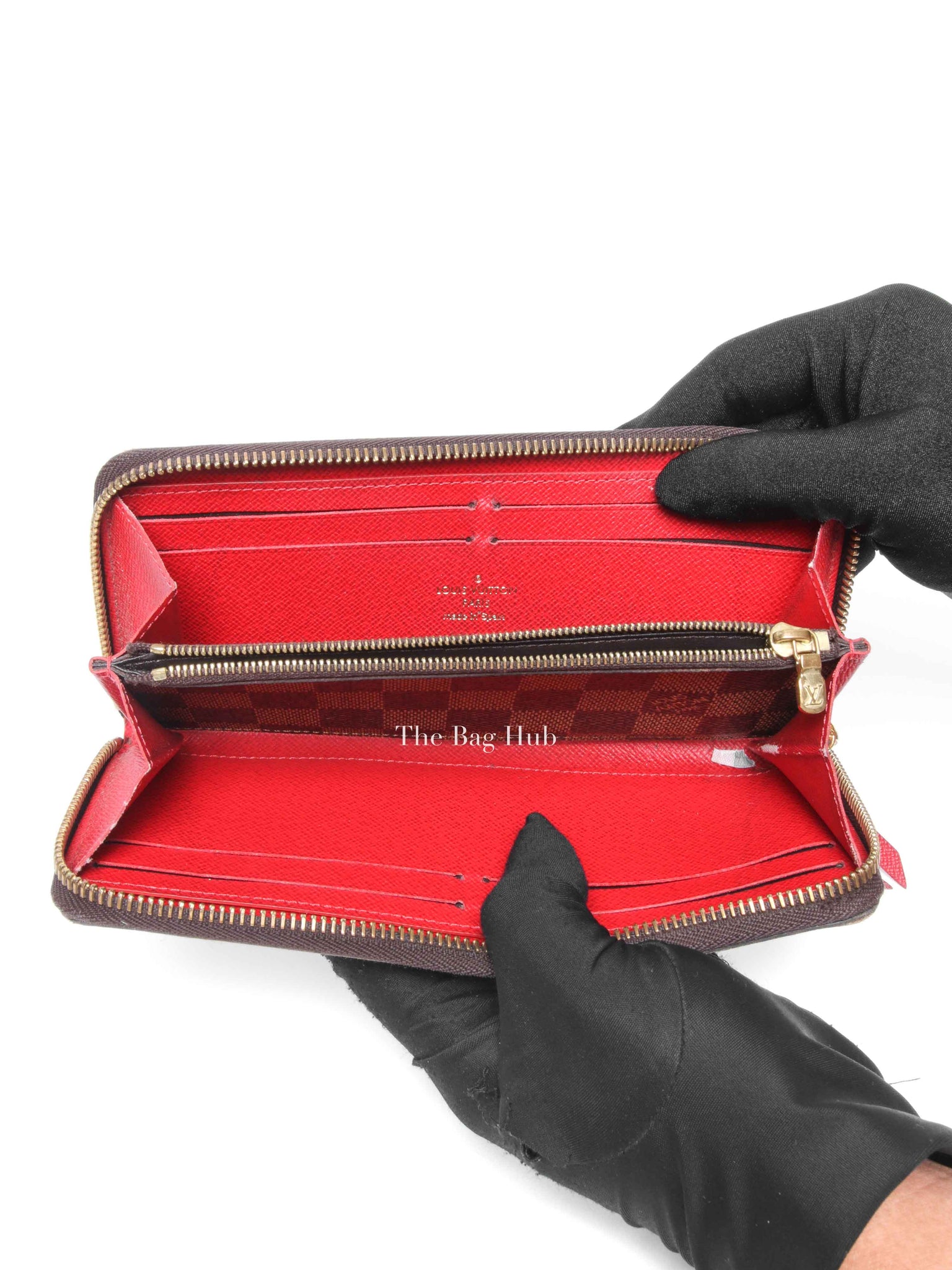 Louis Vuitton Damier Ebene Canvas Clemence Long Wallet