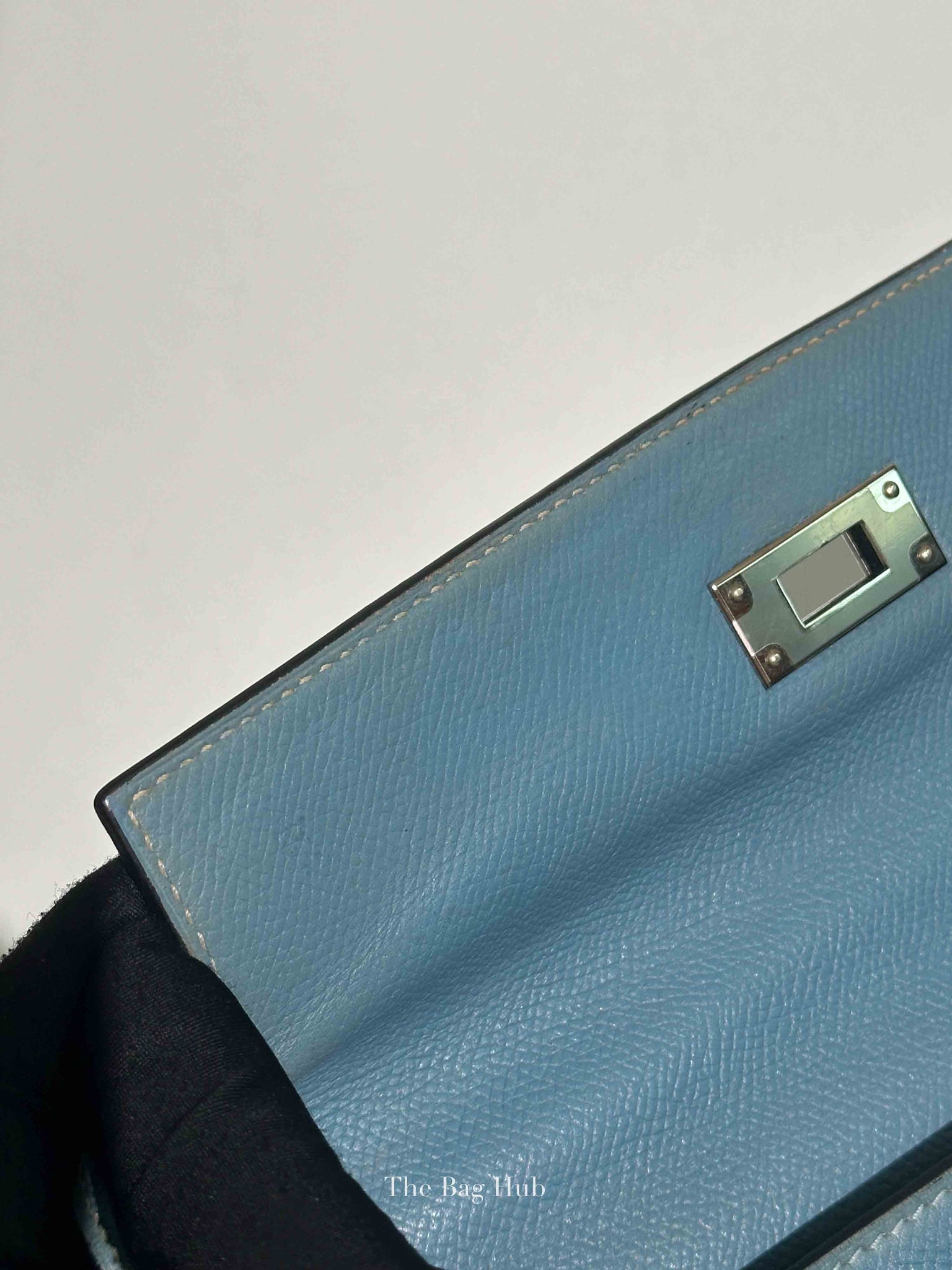 Hermes Bleu Jean Epsom Retourne 28 Kelly Bag PHW