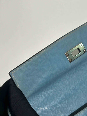 Hermes Bleu Jean Epsom Retourne 28 Kelly Bag PHW