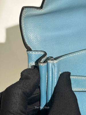 Hermes Bleu Jean Epsom Retourne 28 Kelly Bag PHW