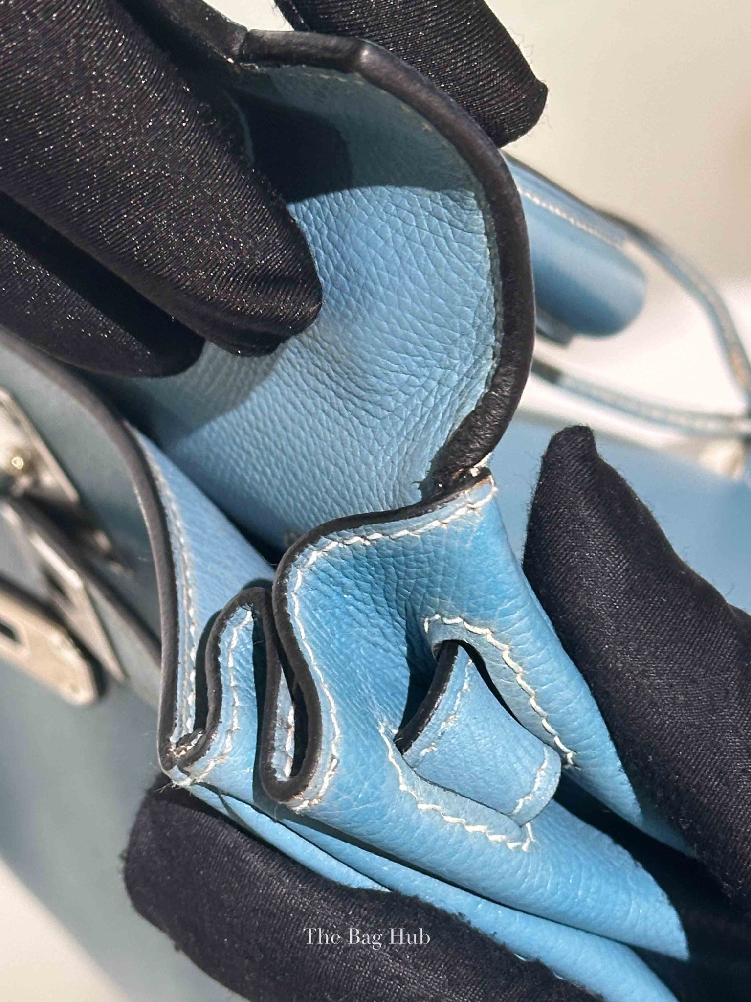 Hermes Bleu Jean Epsom Retourne 28 Kelly Bag PHW